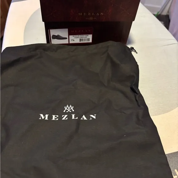 Mezlan Brown and Purple Snakeskin Loafers