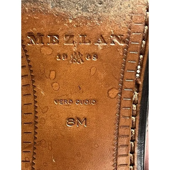 Mezlan Havana Men's Designer Dress Shoes 8M Burgundy Leather Spain IOB Dustbags