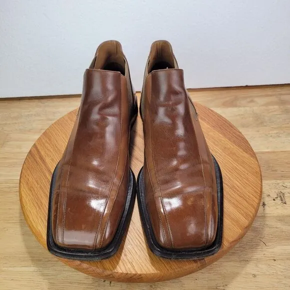 Mezlan Mens Leather Chelsea Ankle Boots Slip On Men's 11M Made in Spain Brown