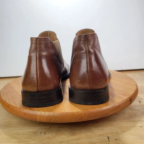 Mezlan Mens Leather Chelsea Ankle Boots Slip On Men's 11M Made in Spain Brown