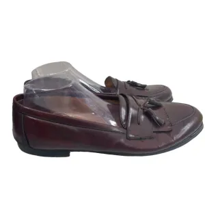 Mezlan Santander Kiltie Tassel Loafers Shoes Burgundy Calf Leather Men’s 15