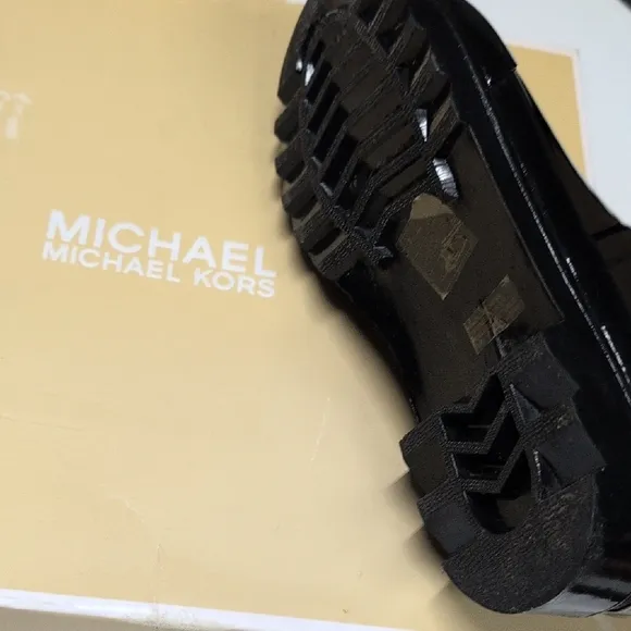 Michael Kors Black and Brown Winter Rain Boots