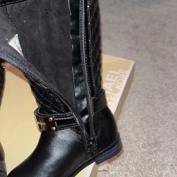 Michael Kors Kendra black boots shoes new Youth Girls