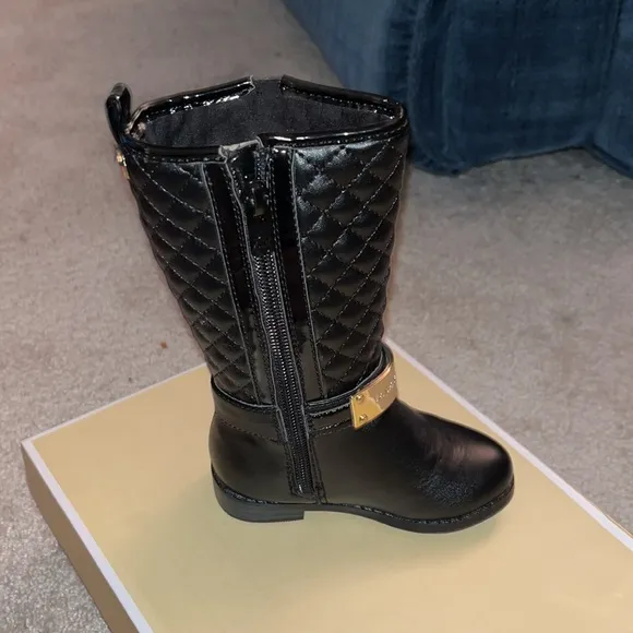 Michael Kors Kendra black boots shoes new Youth Girls