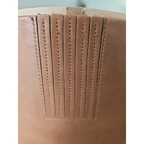 Michael Kors Women's Hamilton Heeled Embellished Boots Luggage 10M