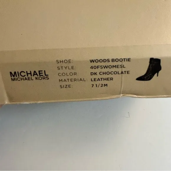 MICHAEL Michael Kors Jet Set Woods Ankle Boots Booties Size 7.5