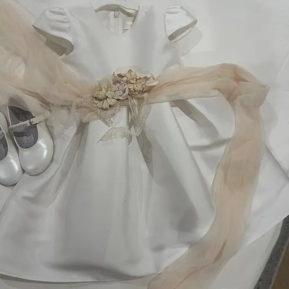 MiMiLu Designer Kids dress , flower girl, baptism