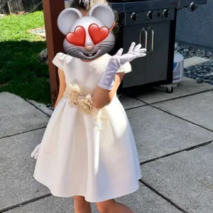 MiMiLu Designer Kids dress , flower girl, baptism