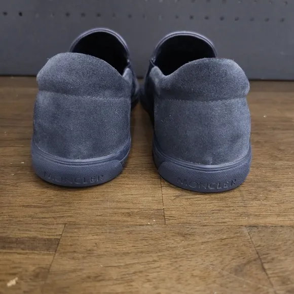 MONCLER Auronnais Navy Suede Slip On Sneaker Loafers Size 42 US 9