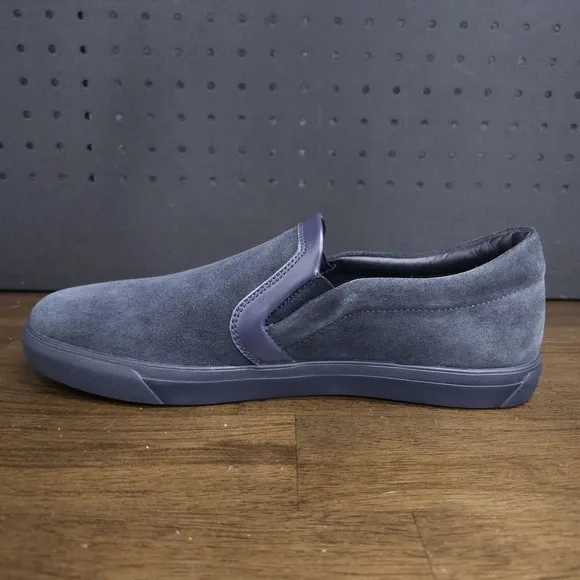MONCLER Auronnais Navy Suede Slip On Sneaker Loafers Size 42 US 9