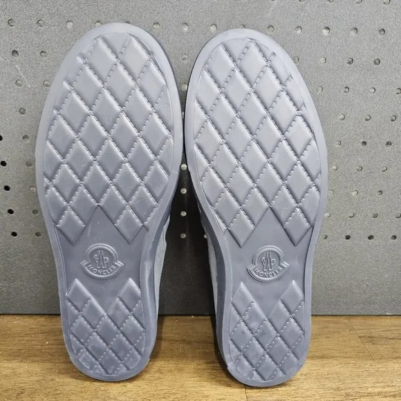 MONCLER Auronnais Navy Suede Slip On Sneaker Loafers Size 42 US 9