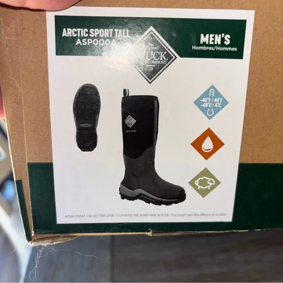 Muck Arctic Sport Black Boots