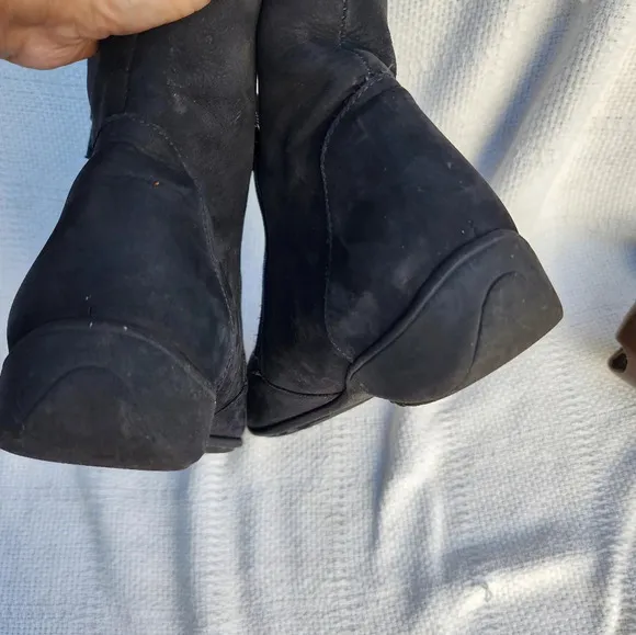 Munro double zip moto ankle boots 10‎