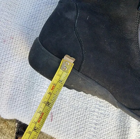 Munro double zip moto ankle boots 10‎