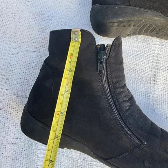 Munro double zip moto ankle boots 10‎