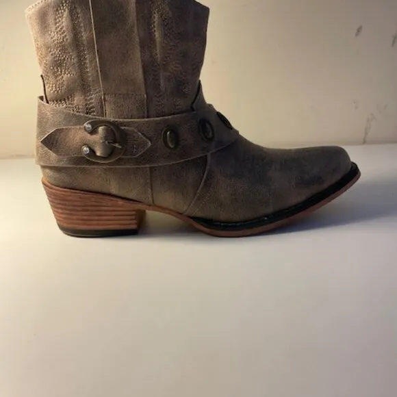 Natural Reflections Kaylee Buckle Ankle Boots