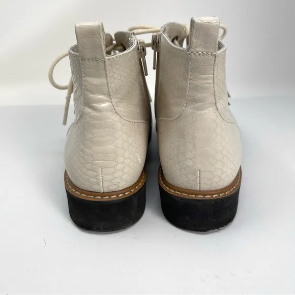 Naturalizer Eeva Porcelain Ankle Combat Boots