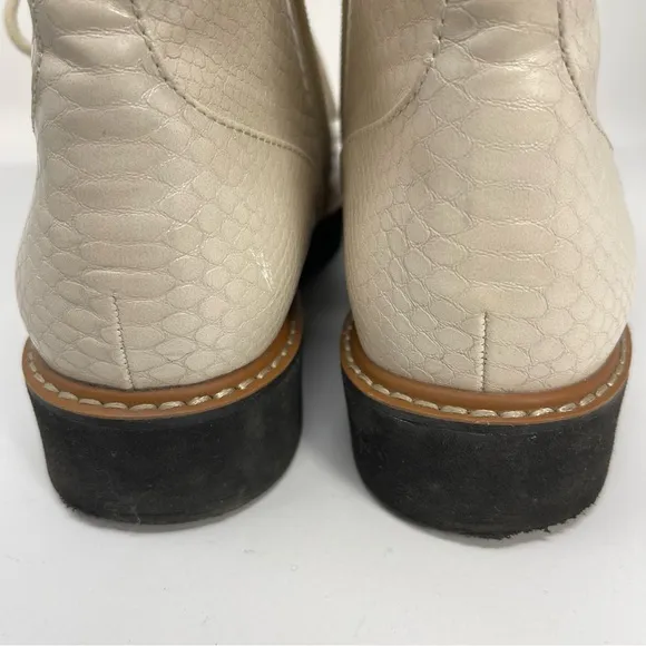 Naturalizer Eeva Porcelain Ankle Combat Boots