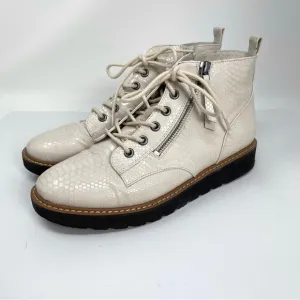 Naturalizer Eeva Porcelain Ankle Combat Boots