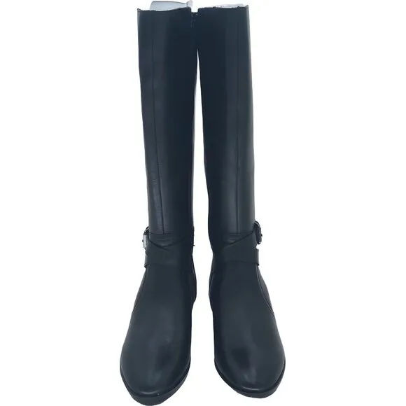 Naturalizer Rena Women's Black Leather Riding Boots EU 35 Size 5M