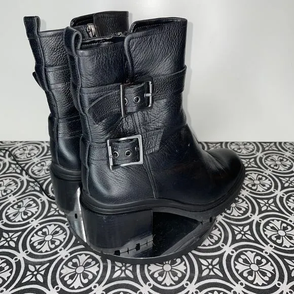 NATURALIZER Trina Mid Shaft Boots, black pebble, 7