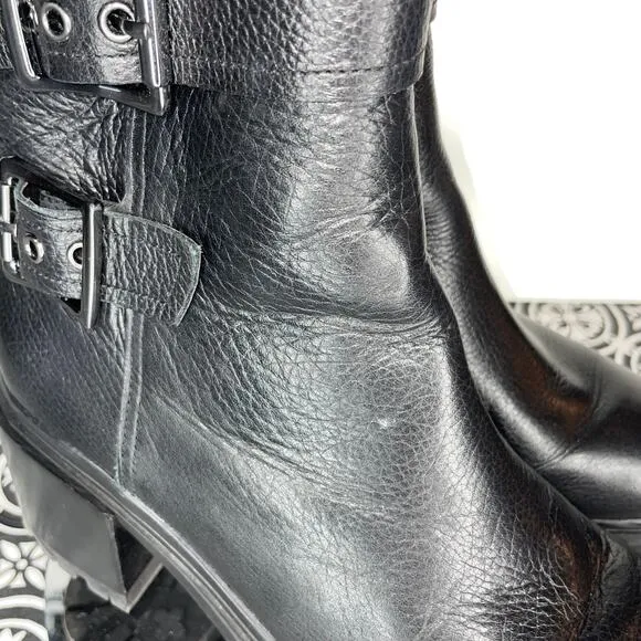 NATURALIZER Trina Mid Shaft Boots, black pebble, 7