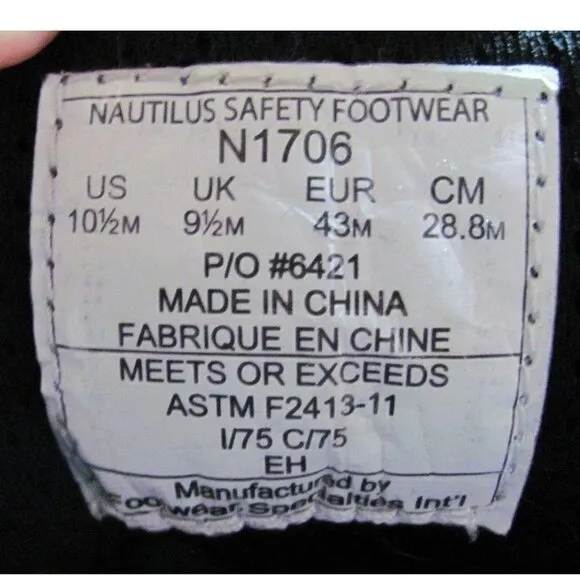Nautilus N1706 Leather Composite Toe Safety Shoes