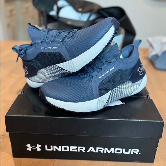 Navy Blue Under Armmour Golf Shoes