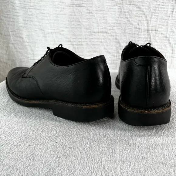 Neil M Shoes Mens 11 Wayne Pebbled Leather Black Leather Oxford Lace Dress Shoes