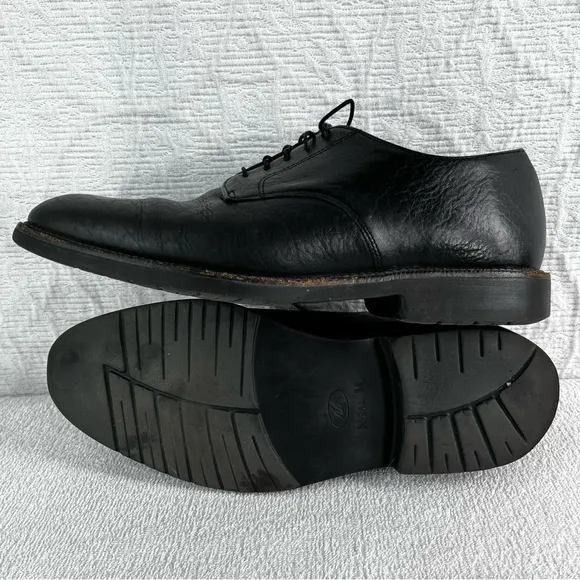 Neil M Shoes Mens 11 Wayne Pebbled Leather Black Leather Oxford Lace Dress Shoes