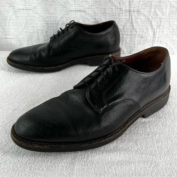 Neil M Shoes Mens 11 Wayne Pebbled Leather Black Leather Oxford Lace Dress Shoes