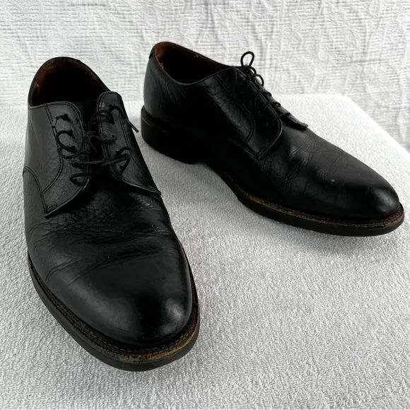 Neil M Shoes Mens 11 Wayne Pebbled Leather Black Leather Oxford Lace Dress Shoes