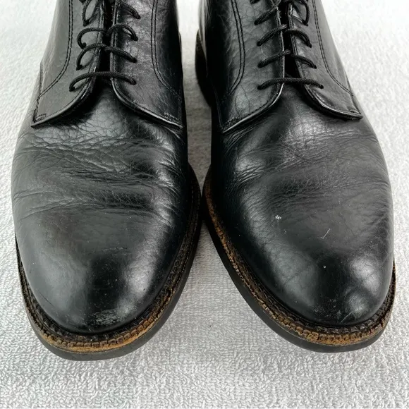 Neil M Shoes Mens 11 Wayne Pebbled Leather Black Leather Oxford Lace Dress Shoes