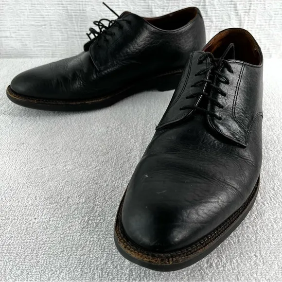 Neil M Shoes Mens 11 Wayne Pebbled Leather Black Leather Oxford Lace Dress Shoes