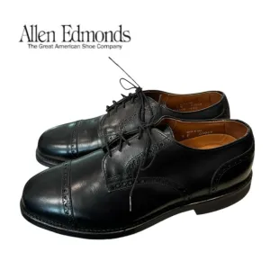 New Allen Edmonds Benton Men's Black Leather Oxford Dress Shoes 9  9E