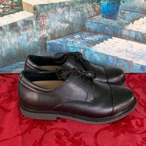 NEW! Apex Men's Cap Toe Oxford Lexington Dress Shoe Black 11 X-Wide