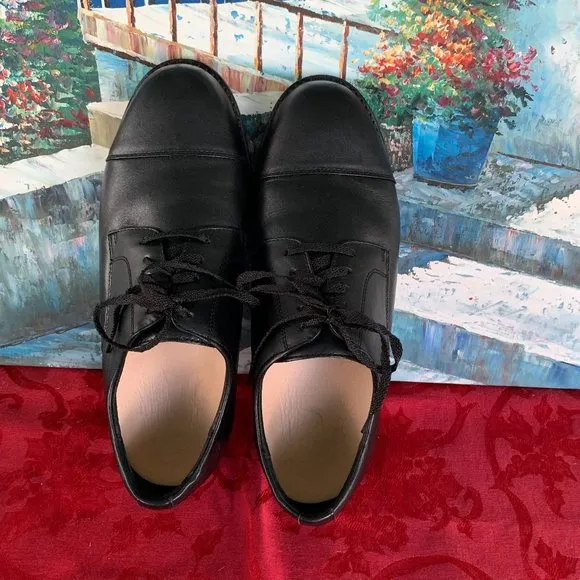 NEW! Apex Men's Cap Toe Oxford Lexington Dress Shoe Black 11 X-Wide