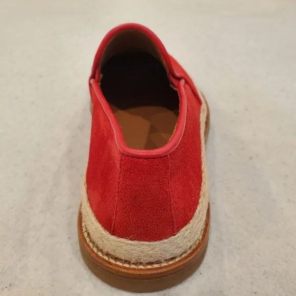New Aquatalia Zayn Suede Loafer Red Size 9.5 Shoes