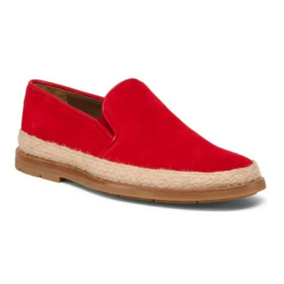 New Aquatalia Zayn Suede Loafer Red Size 9.5 Shoes