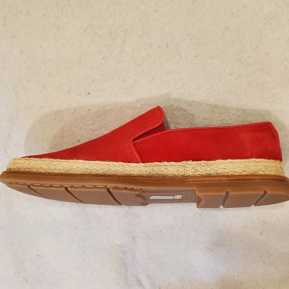 New Aquatalia Zayn Suede Loafer Red Size 9.5 Shoes