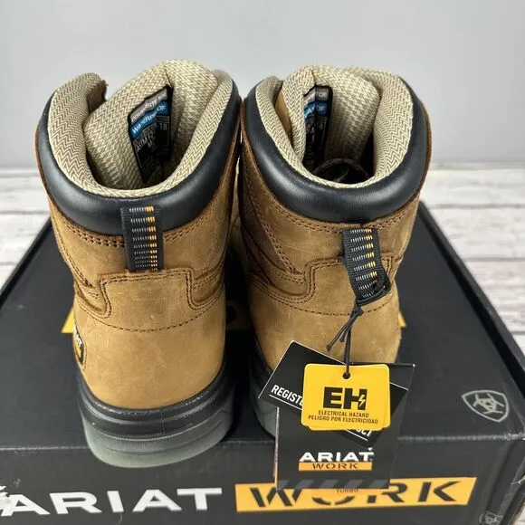 New‎ Ariat® Turbo 6 inch H2O Waterproof Composite Toe Work Boots 10027335 11.5 D