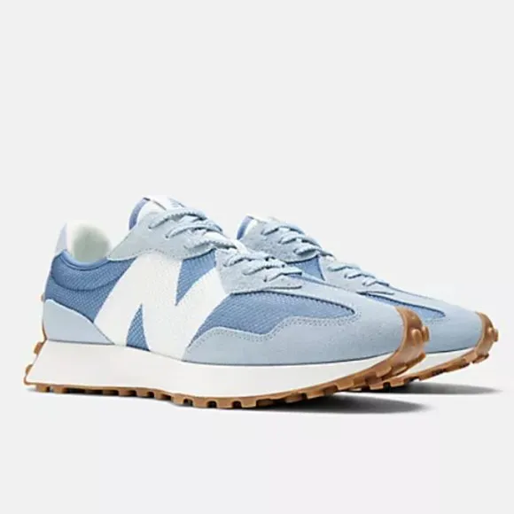 New Balance 327 Unisex Women 7 /M 5.5 Casual Sneakers Shoes Light Arctic Blue