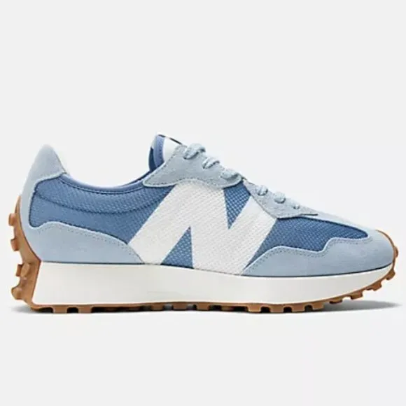 New Balance 327 Unisex Women 7 /M 5.5 Casual Sneakers Shoes Light Arctic Blue