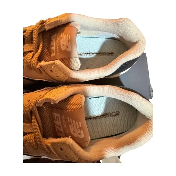 New Balance 574 Incense Black Men's Beige Tan Shoes Casual Sneakers U574RAC