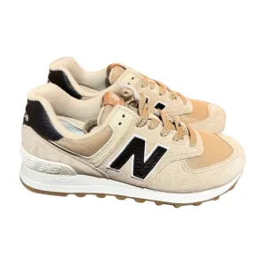 New Balance 574 Incense Black Men's Beige Tan Shoes Casual Sneakers U574RAC
