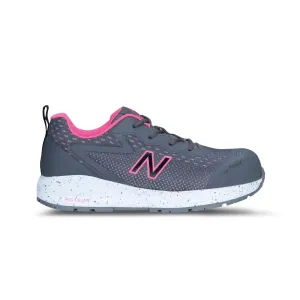 New Balance Logic Composite Toe Women's Industrial Work Shoes, Grey/Pink, Size 12, Wide, Comfortable & Lightweight Work Shoes for Women, Electric Hazard, Puncture & Slip Resistant