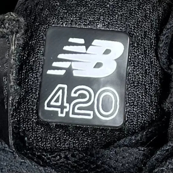 New Balance Mens Black 420 Lace Up Athletic Running Shoes Size 4