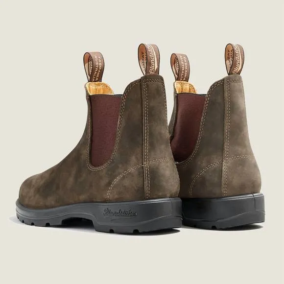 NEW BLUNDSTONE women's classics chelsea boots in rustic brown