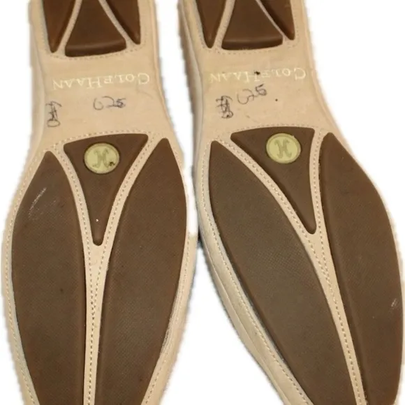 New Cole Haan size 8 light cream suede.  Unique soles.​​​​​​​​​​​​​​​​​