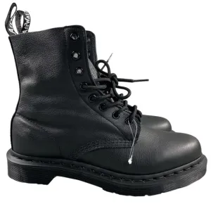 NEW Dr. Martens Boots 1460 Pascal Mono 7 Leather Lace Up Black combat boots shoe